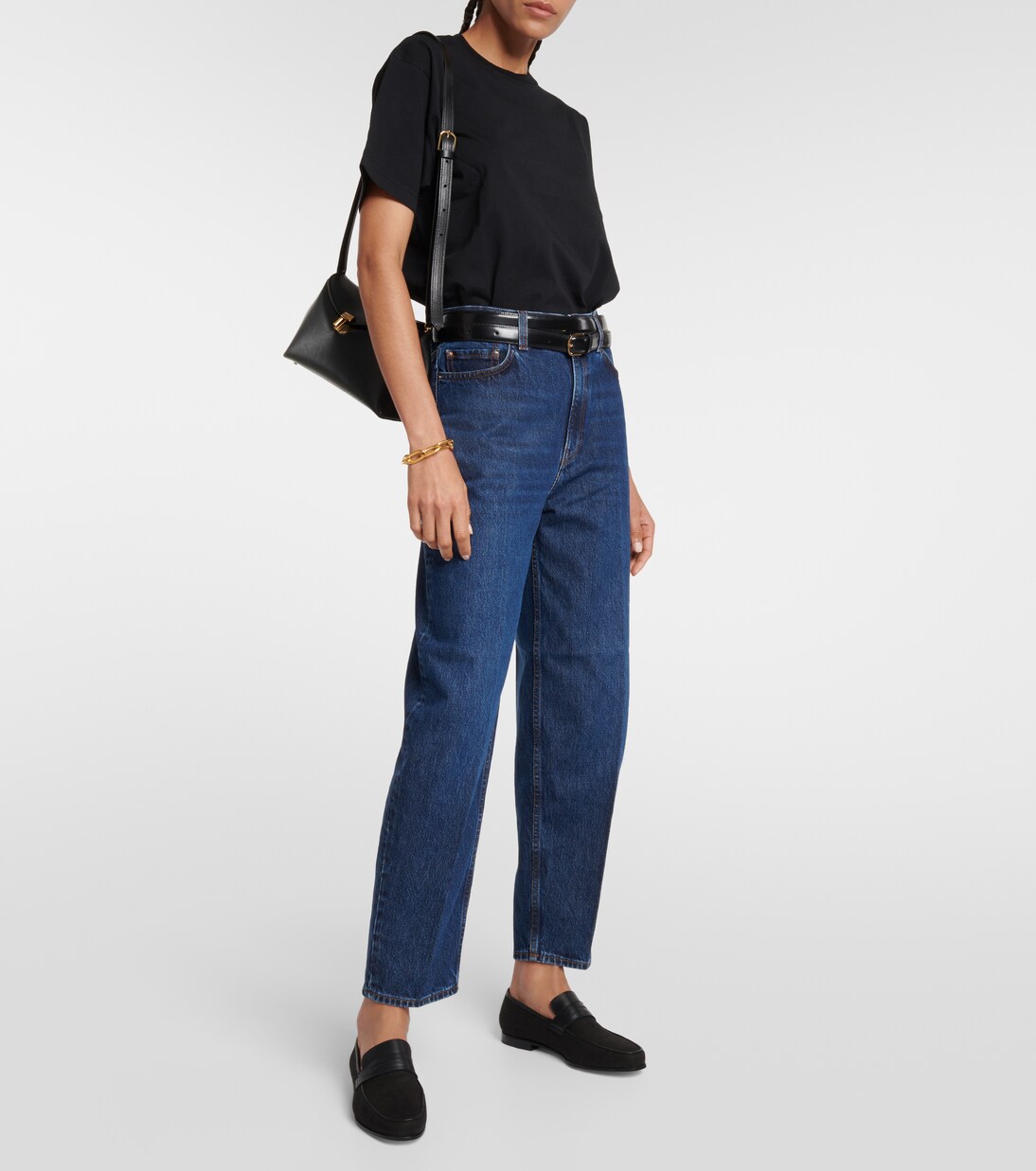 Penny Loafers aus Canvas mit Leder | Toteme
