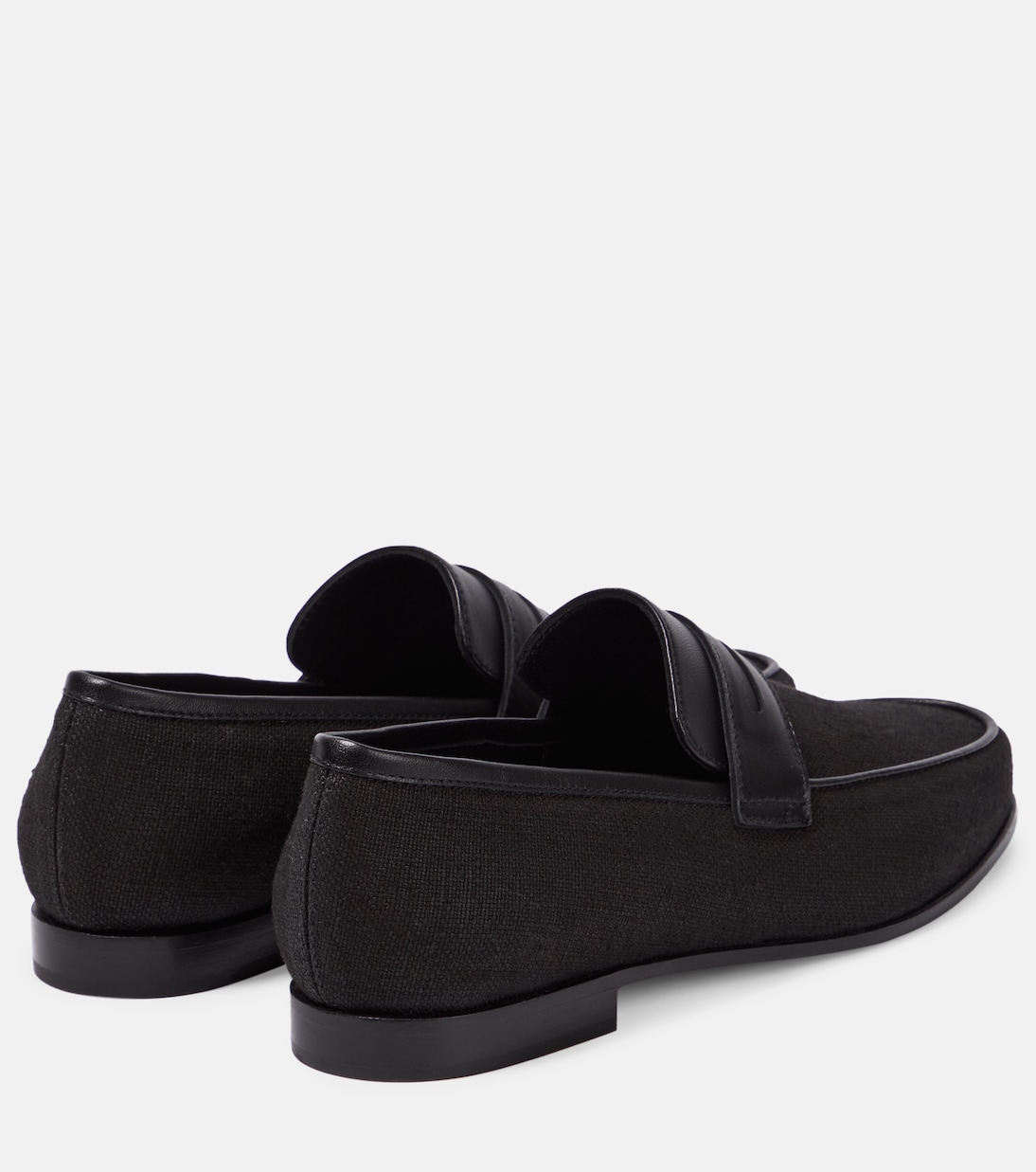 Penny Loafers aus Canvas mit Leder | Toteme
