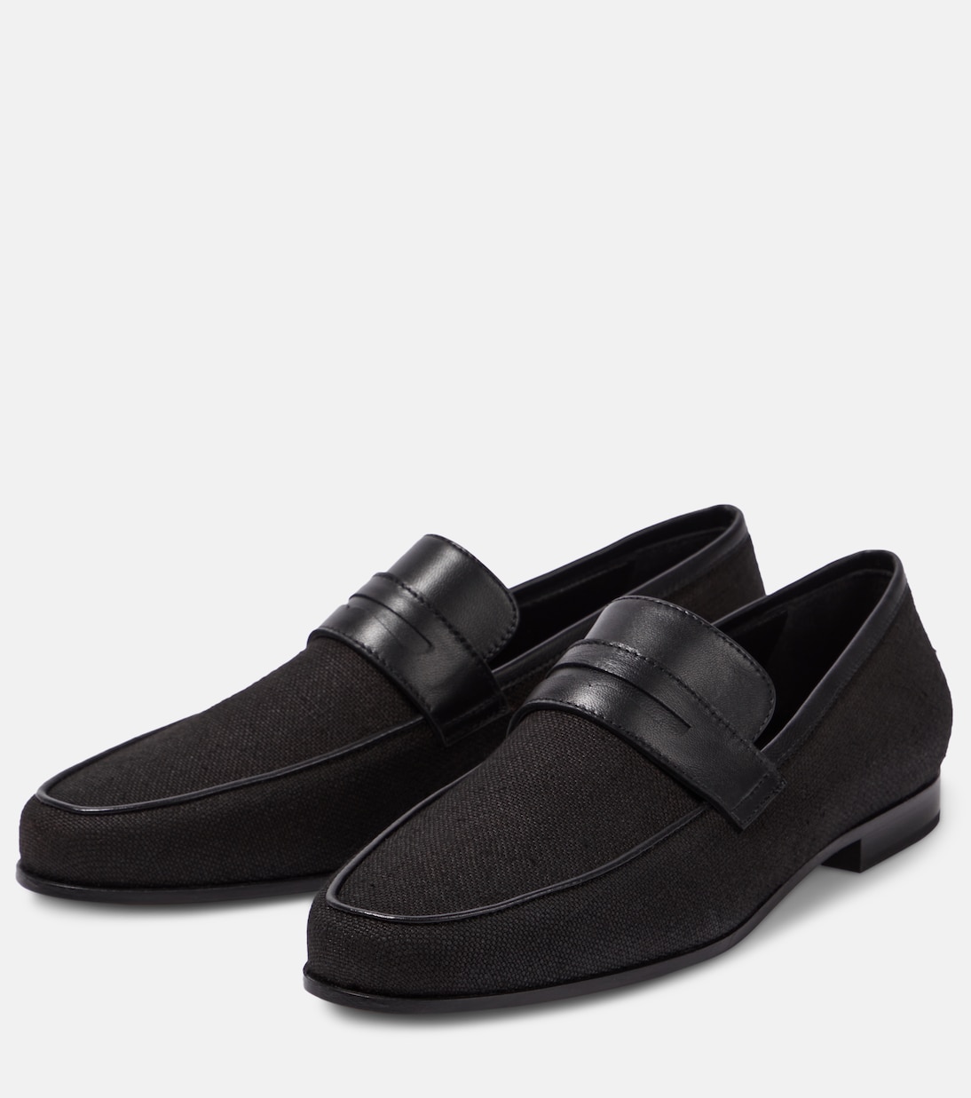 Penny Loafers aus Canvas mit Leder | Toteme