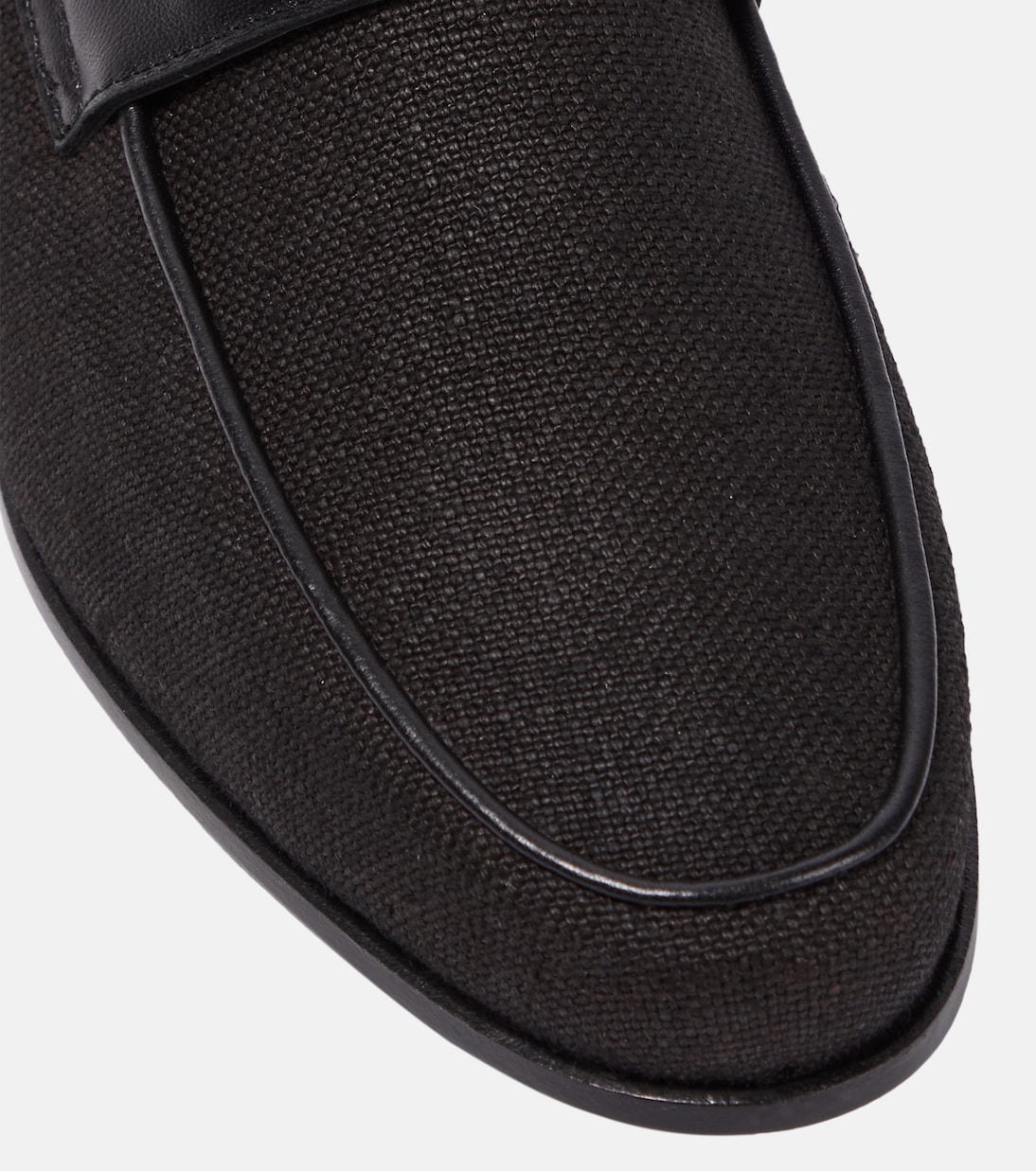 Penny Loafers aus Canvas mit Leder | Toteme