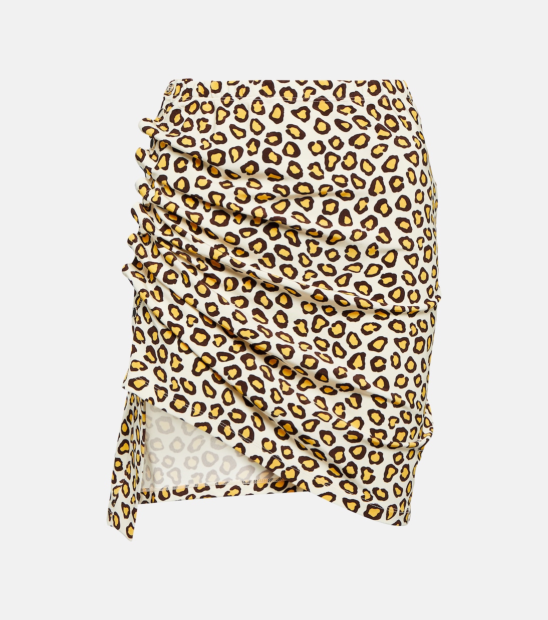 Leopard-print jersey miniskirt | Rabanne