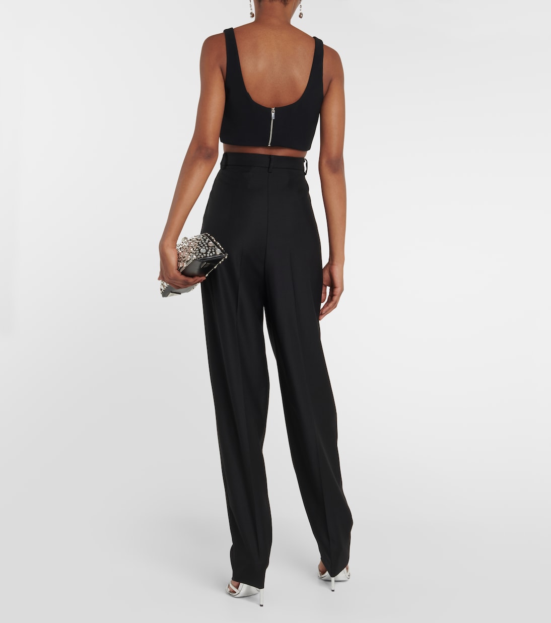 Embellished cady bra top | David Koma