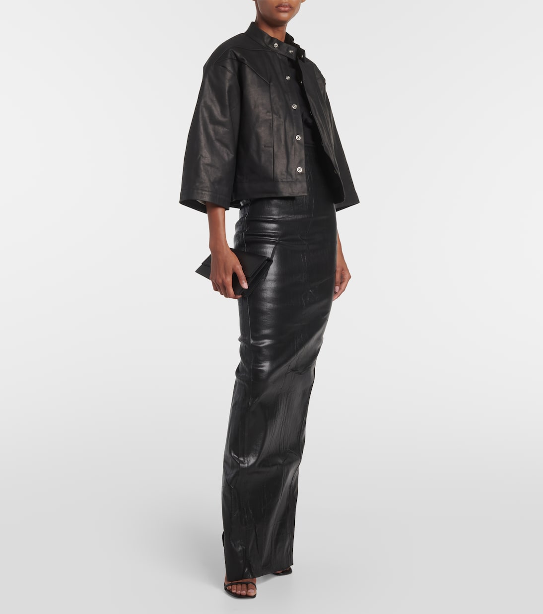Chaqueta de piel cropped | Rick Owens