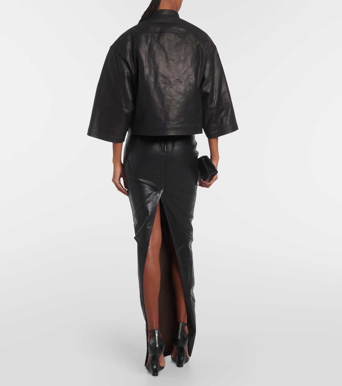 Chaqueta de piel cropped | Rick Owens