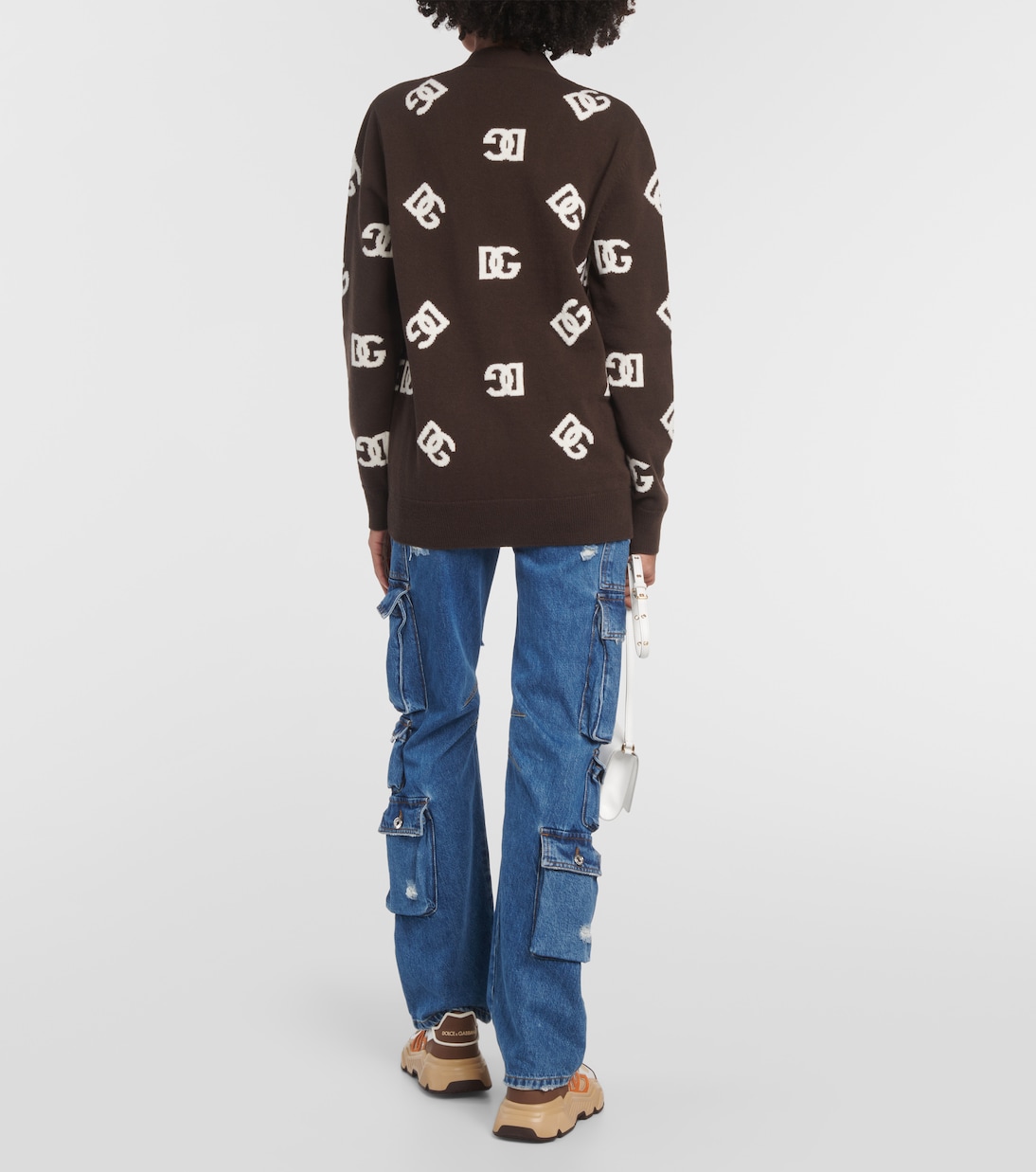 Logo virgin wool cardigan | Dolce&Gabbana