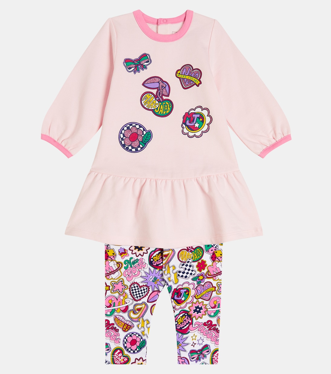 Baby cotton dress and leggings set | Marc Jacobs Kids