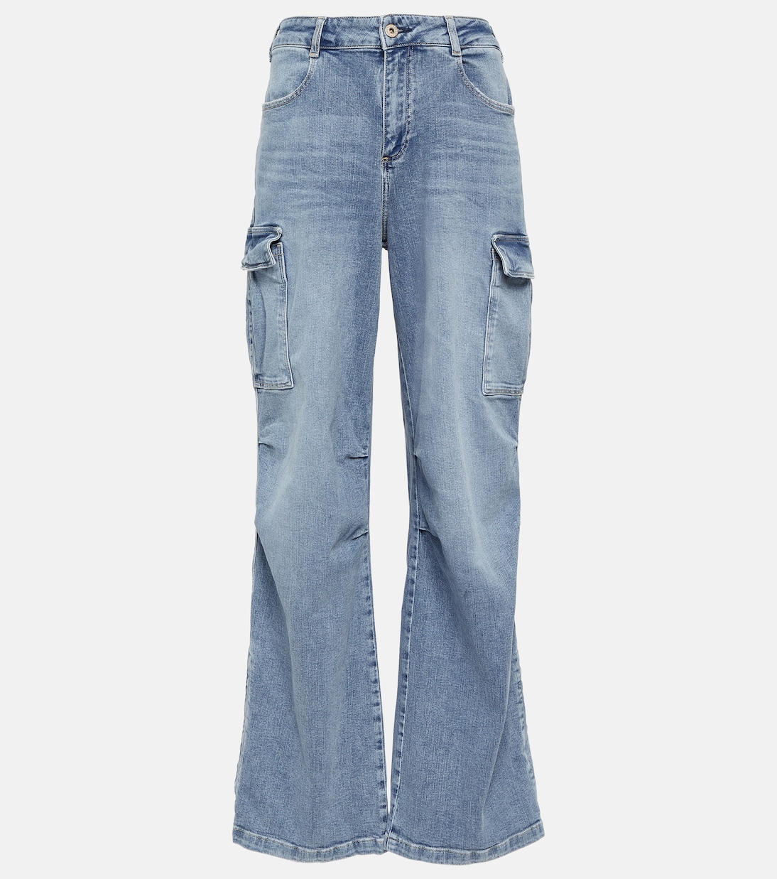 Jean cargo ample à taille haute | AG Jeans