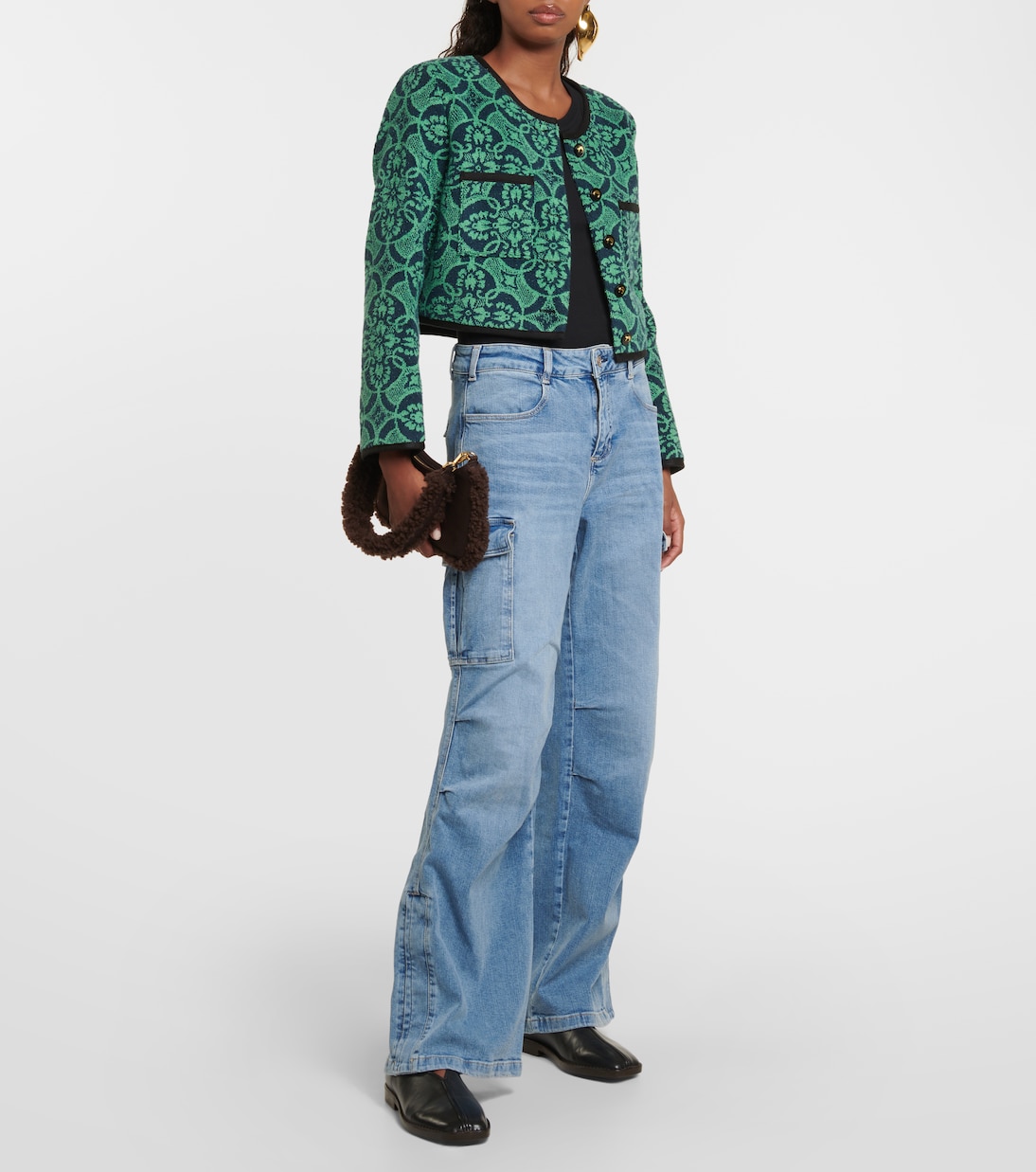 Jean cargo ample à taille haute | AG Jeans
