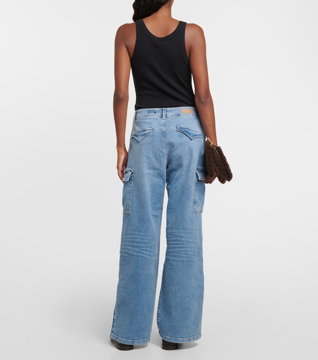Jean cargo ample à taille haute | AG Jeans