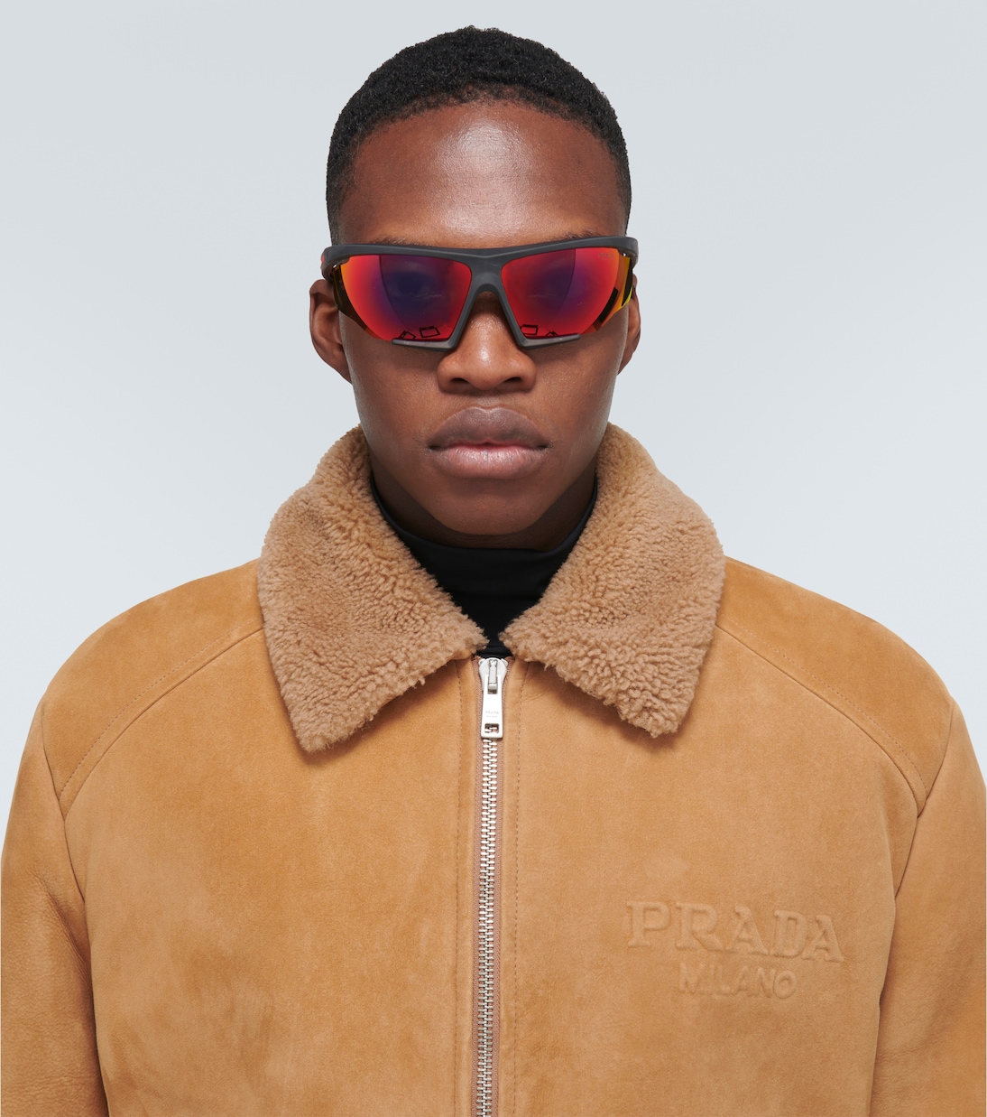 Linea Rossa shield sunglasses | Prada