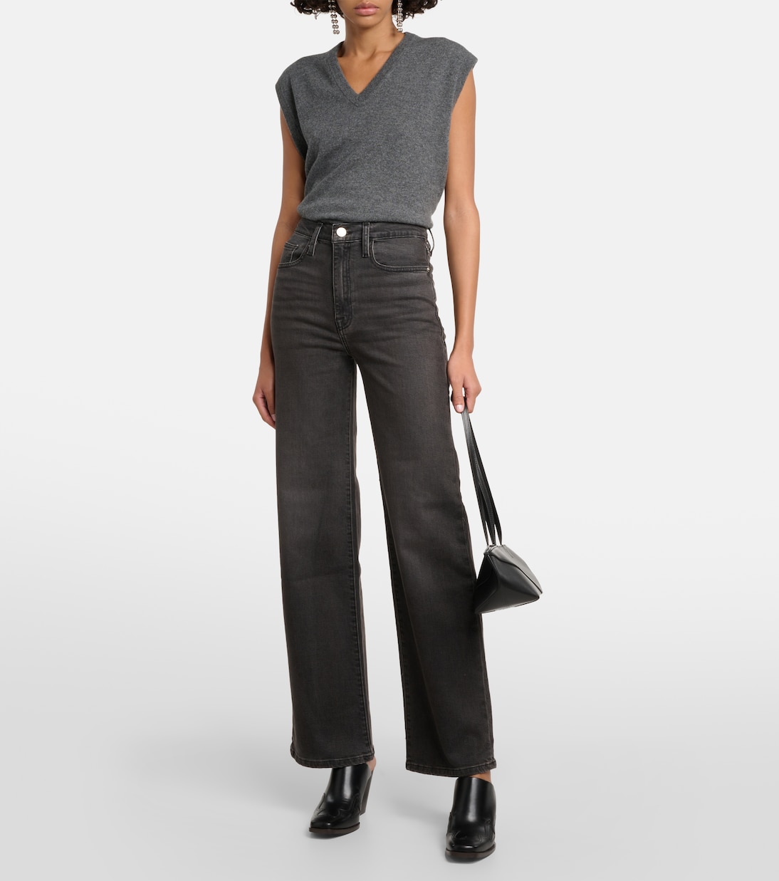 Le Jane Wide high-rise wide-leg jeans | Frame