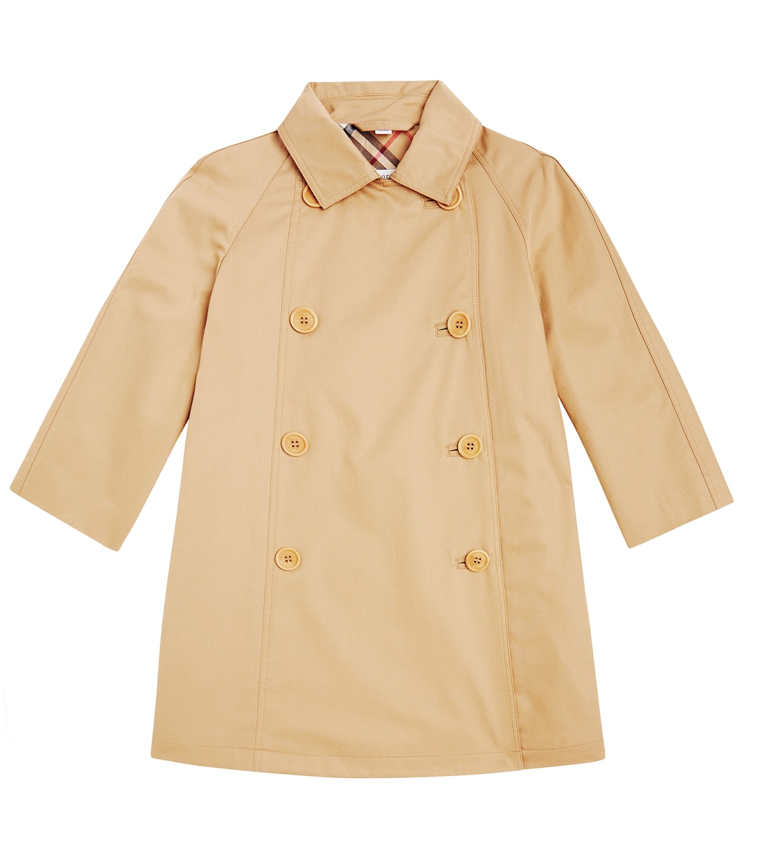Cotton gabardine trench coat in multicoloured Burberry Kids Mytheresa