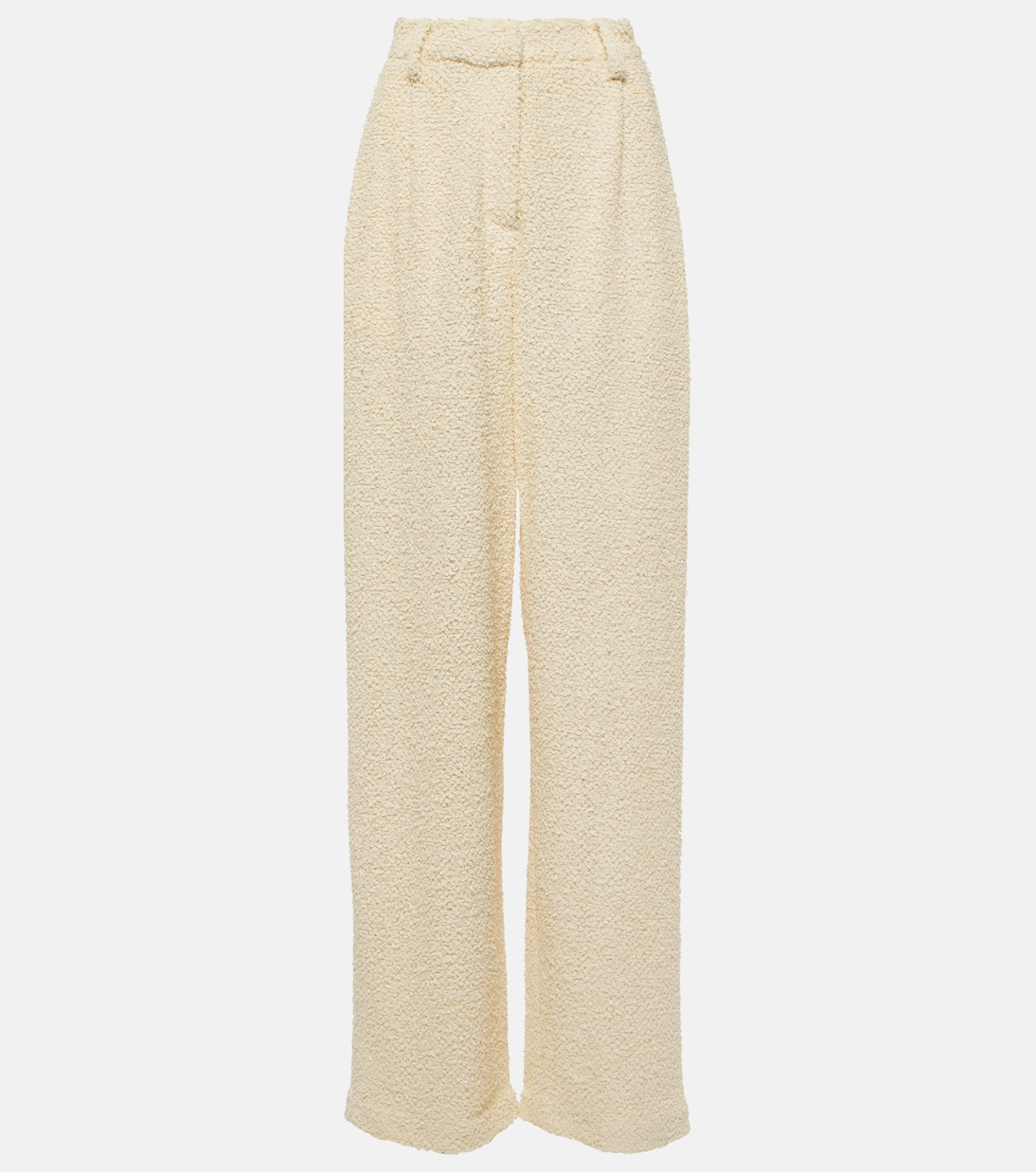 Pantalones anchos de bouclé de tiro alto | Magda Butrym