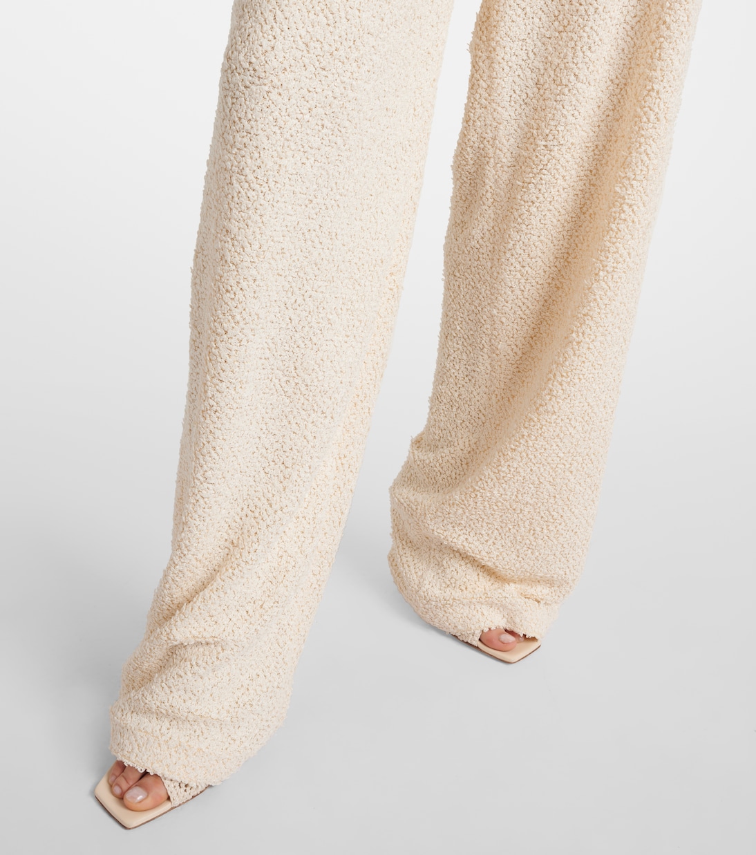 Pantalones anchos de bouclé de tiro alto | Magda Butrym