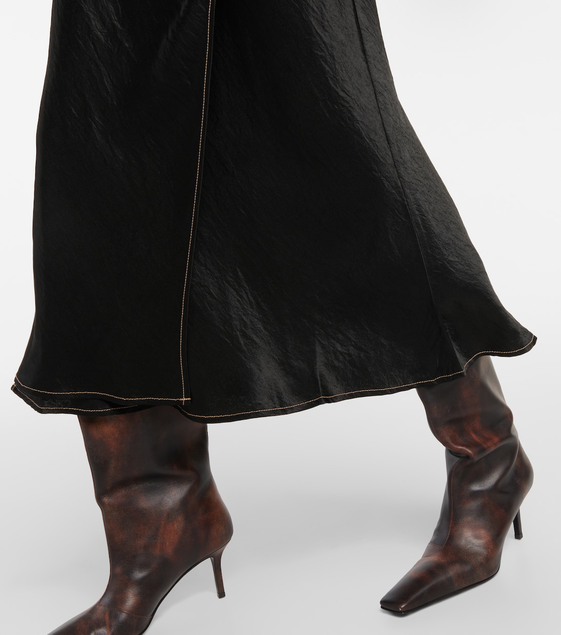 Gonna a portafoglio in raso | Acne Studios