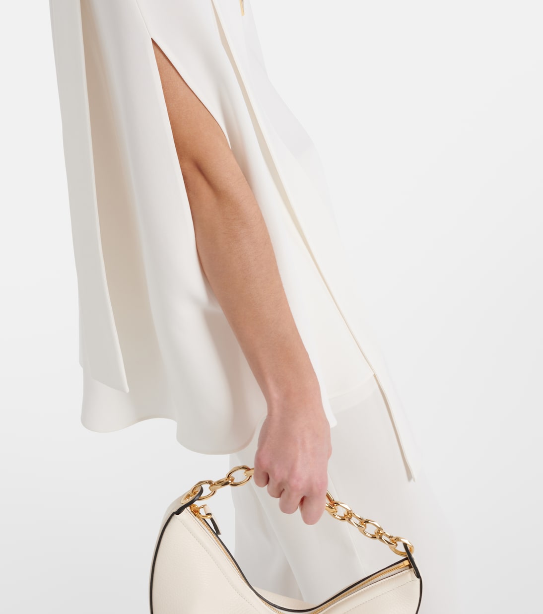 Schluppenbluse VGold aus Seide | Valentino