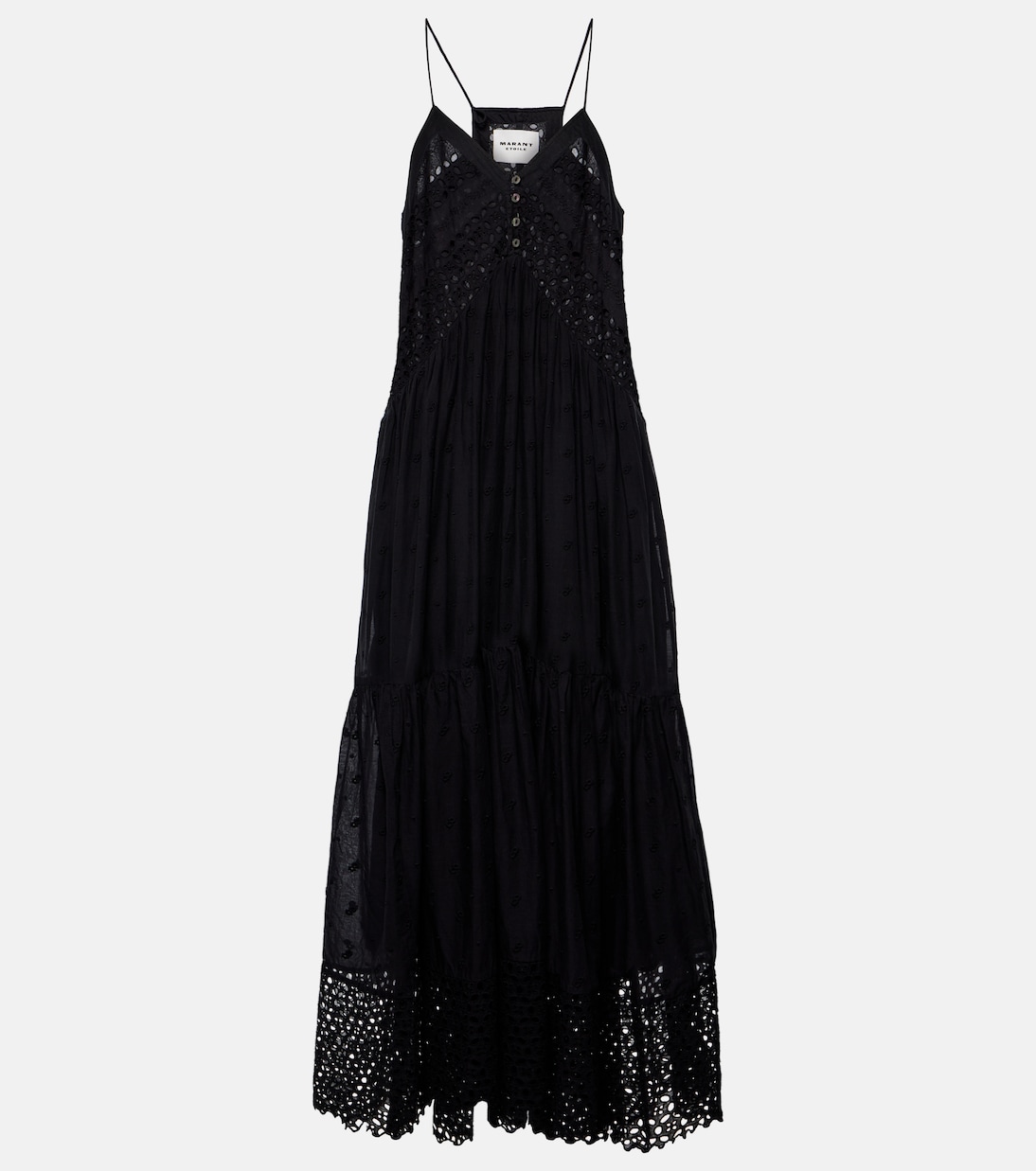 Abito lungo Sabba in cotone con ricamo | Marant Etoile