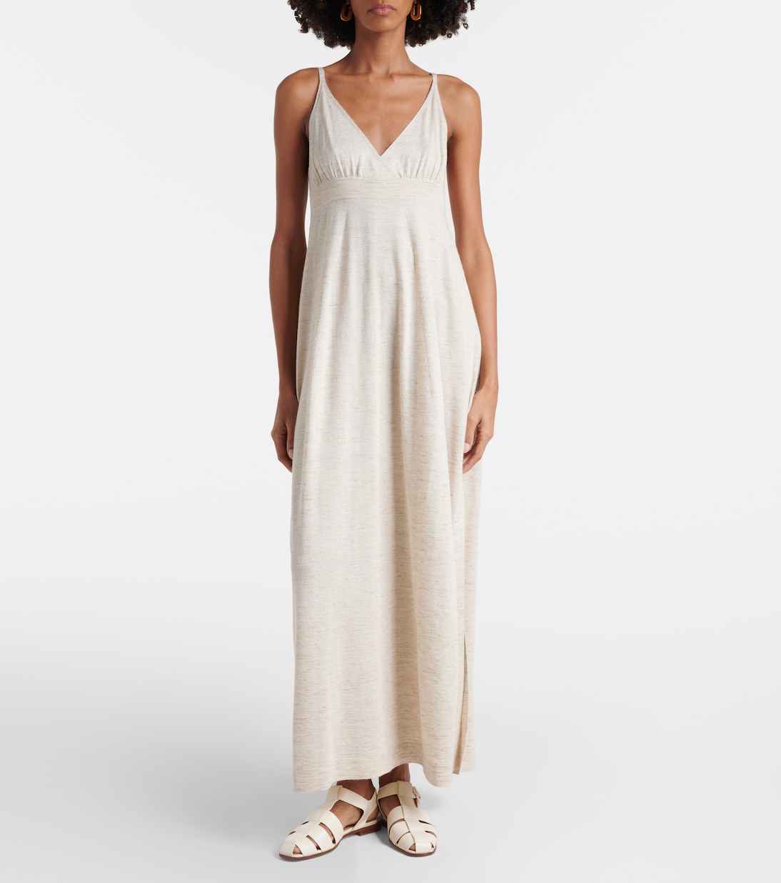 Vestido Mid Loro Piana en Cachemira, Lino y Seda para Jóvenes Elegantes