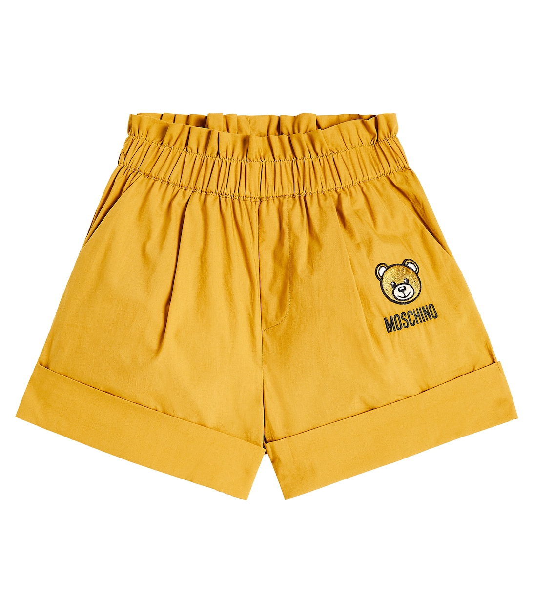 Short Teddy Bear à taille haute en coton | Moschino Kids
