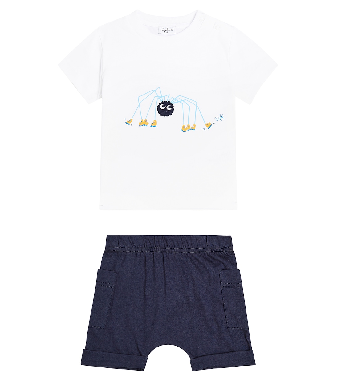 Baby - T-shirt e shorts in jersey di cotone | Il Gufo