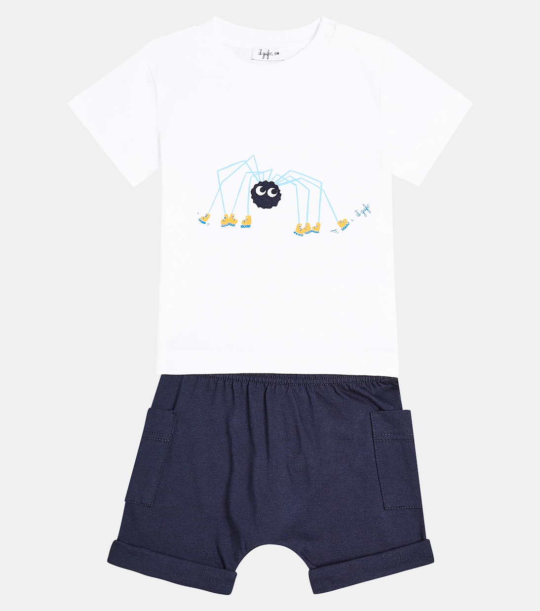 Baby - T-shirt e shorts in jersey di cotone | Il Gufo
