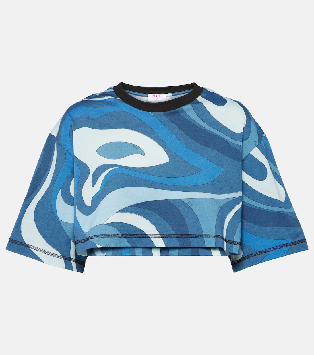 Crop top Marmo de jersey de algodón | Pucci