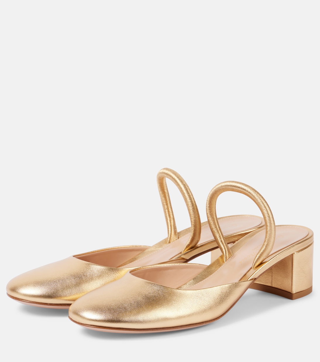 Mules Tivoli 45 in pelle metallizzata | Gianvito Rossi