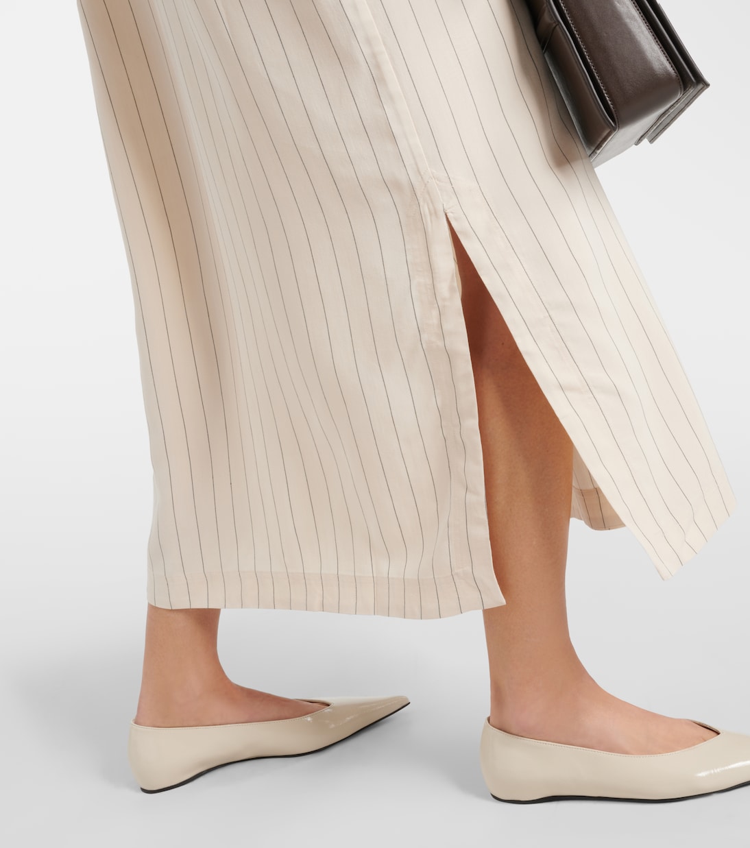 Vestido camisero midi Miles de crepé | Toteme