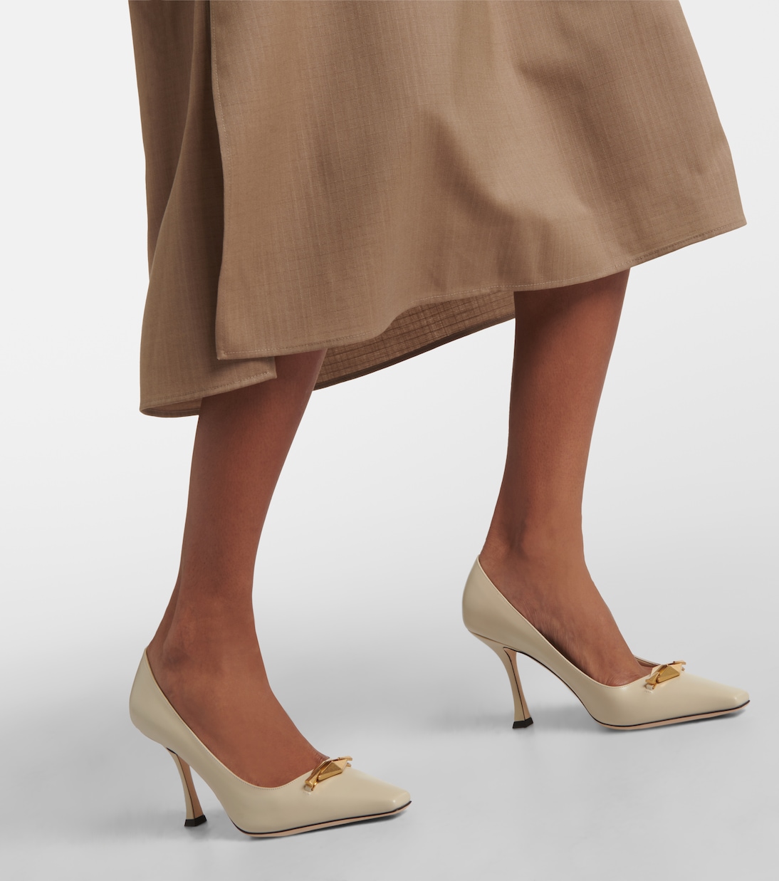 Escarpins Ryker 90 en cuir à ornements | Jimmy Choo