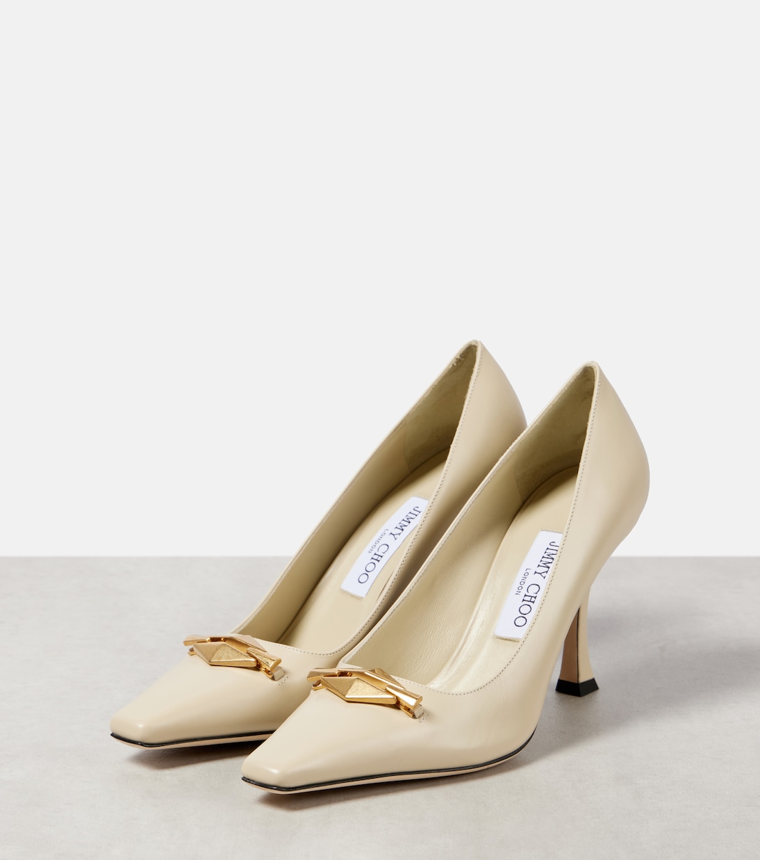 Escarpins Ryker 90 en cuir à ornements | Jimmy Choo