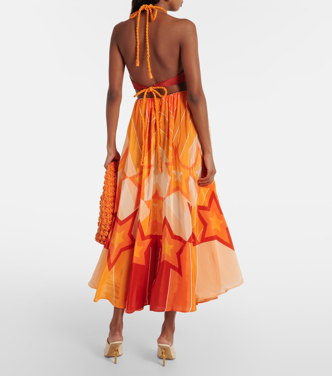 Abito midi Gradient Stripes con cut-out | Farm Rio