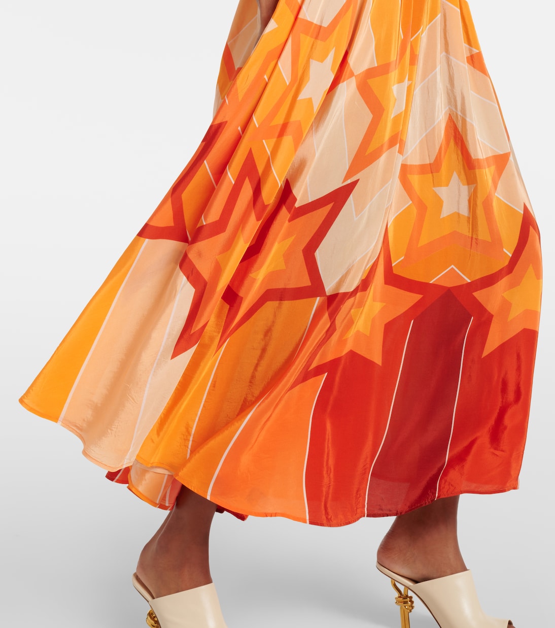 Abito midi Gradient Stripes con cut-out | Farm Rio