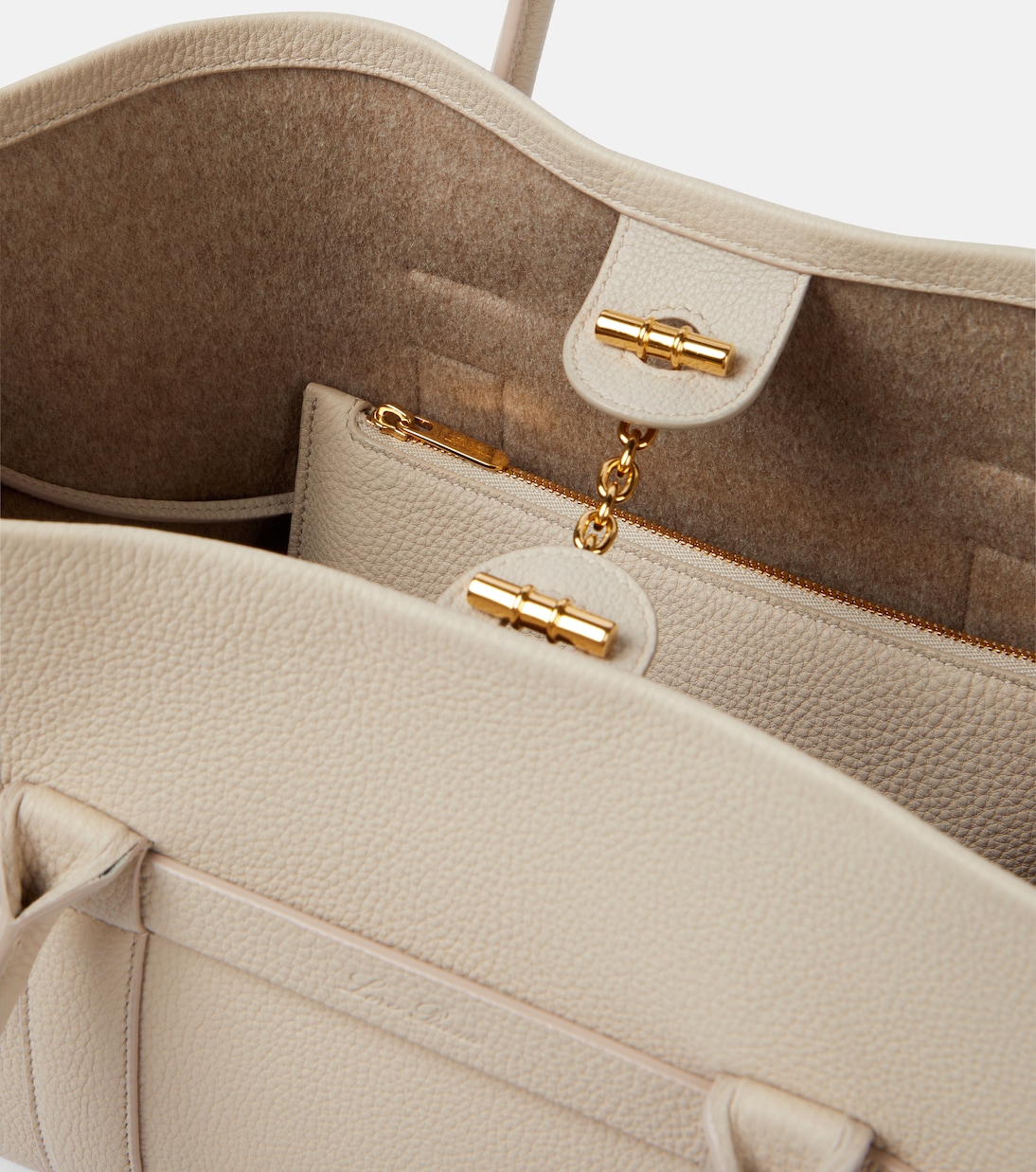 Cabas Ghiera Small en cuir | Loro Piana