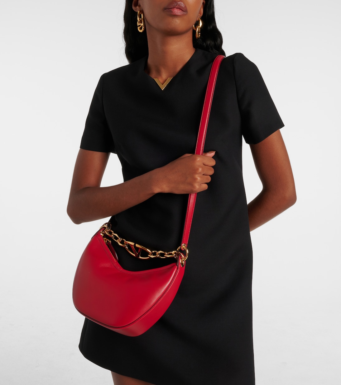 VLogo Moon Mini leather tote bag | Valentino Garavani