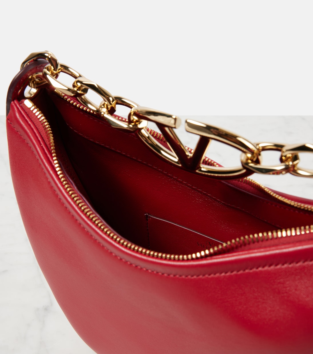VLogo Moon Mini leather tote bag | Valentino Garavani