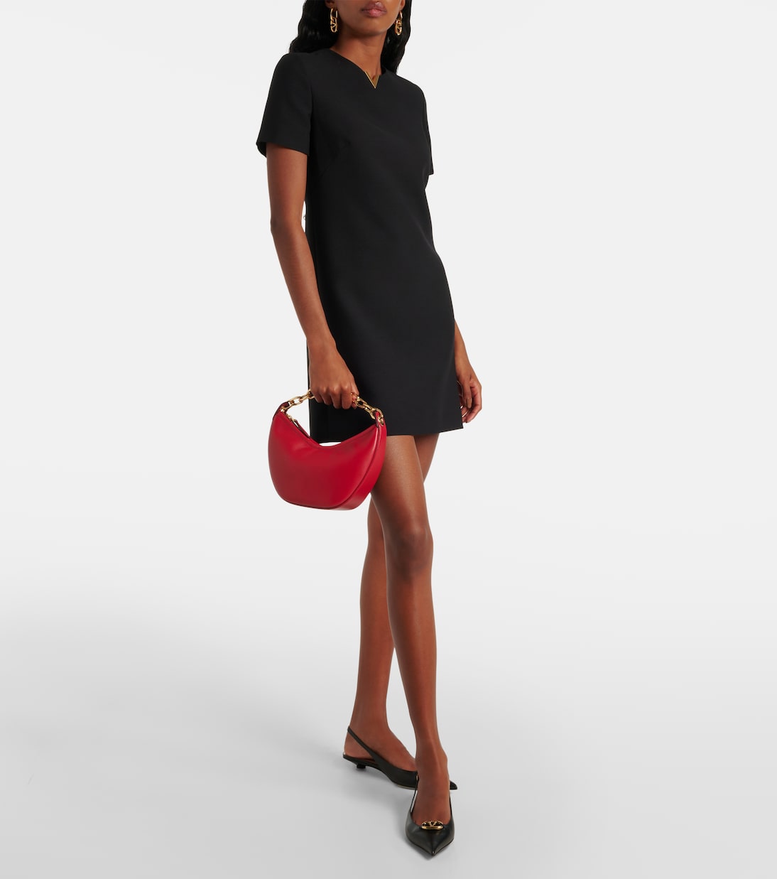 VLogo Moon Mini leather tote bag | Valentino Garavani