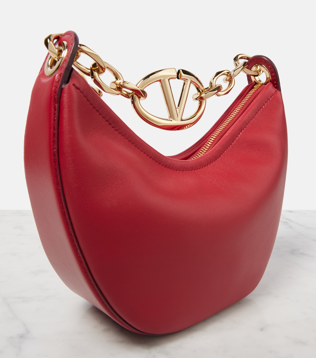 VLogo Moon Mini leather tote bag | Valentino Garavani