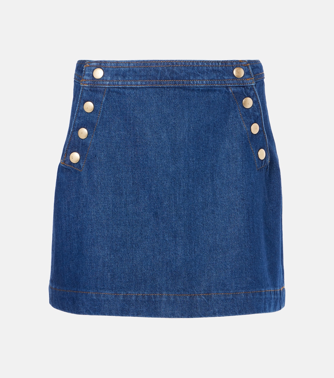 Minifalda Sailor Snap de denim | Frame