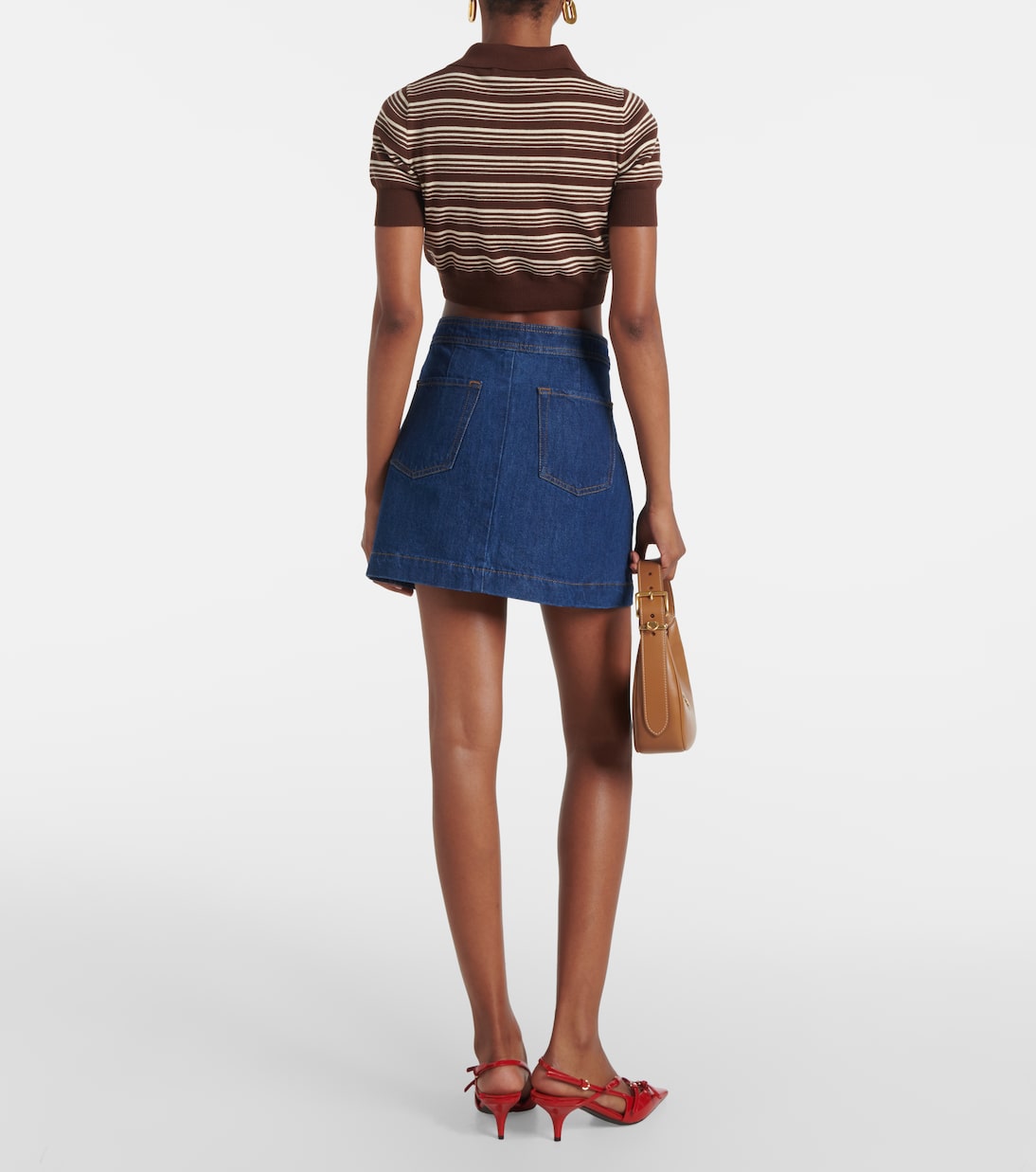 Minifalda Sailor Snap de denim | Frame