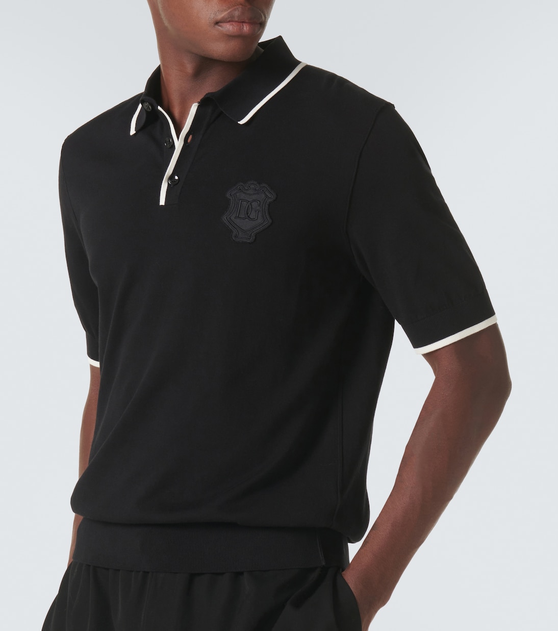 Polo de algodón con logo | Dolce&Gabbana