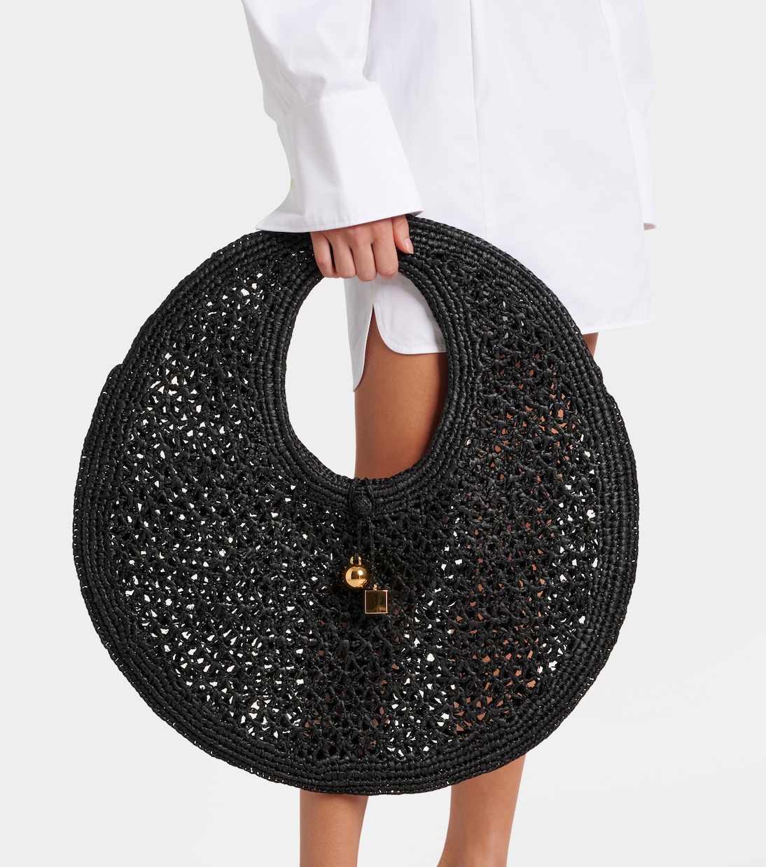 Sac Rond Spiaggia en raphia | Jacquemus