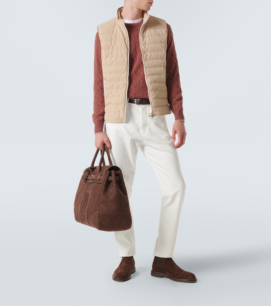 Bottines Chelsea en daim | Brunello Cucinelli