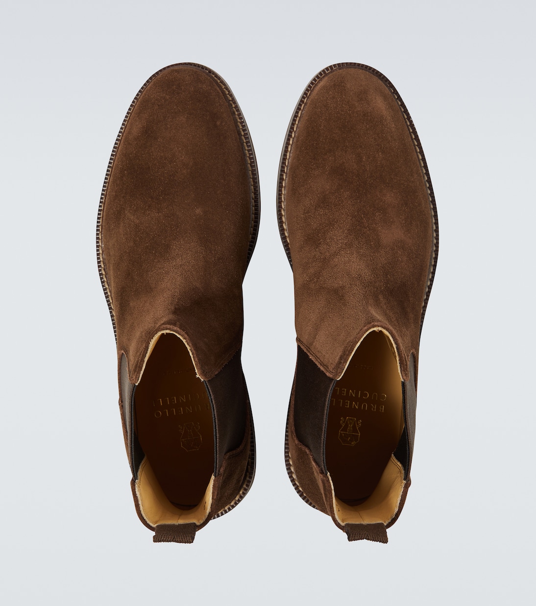Bottines Chelsea en daim | Brunello Cucinelli