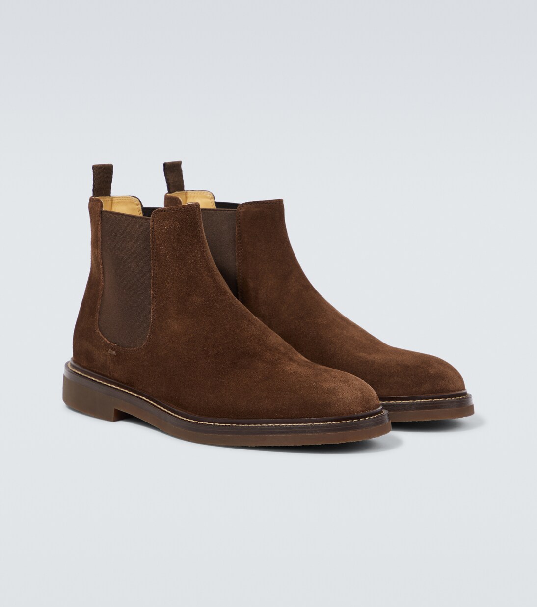 Bottines Chelsea en daim | Brunello Cucinelli