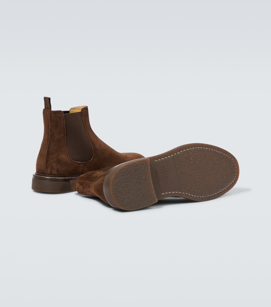 Bottines Chelsea en daim | Brunello Cucinelli