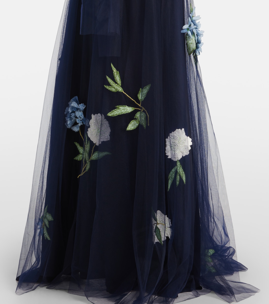 Bestickte Robe aus Tüll | Monique Lhuillier