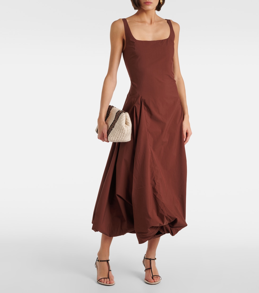 Robe midi Olivia en coton mélangé | Simkhai