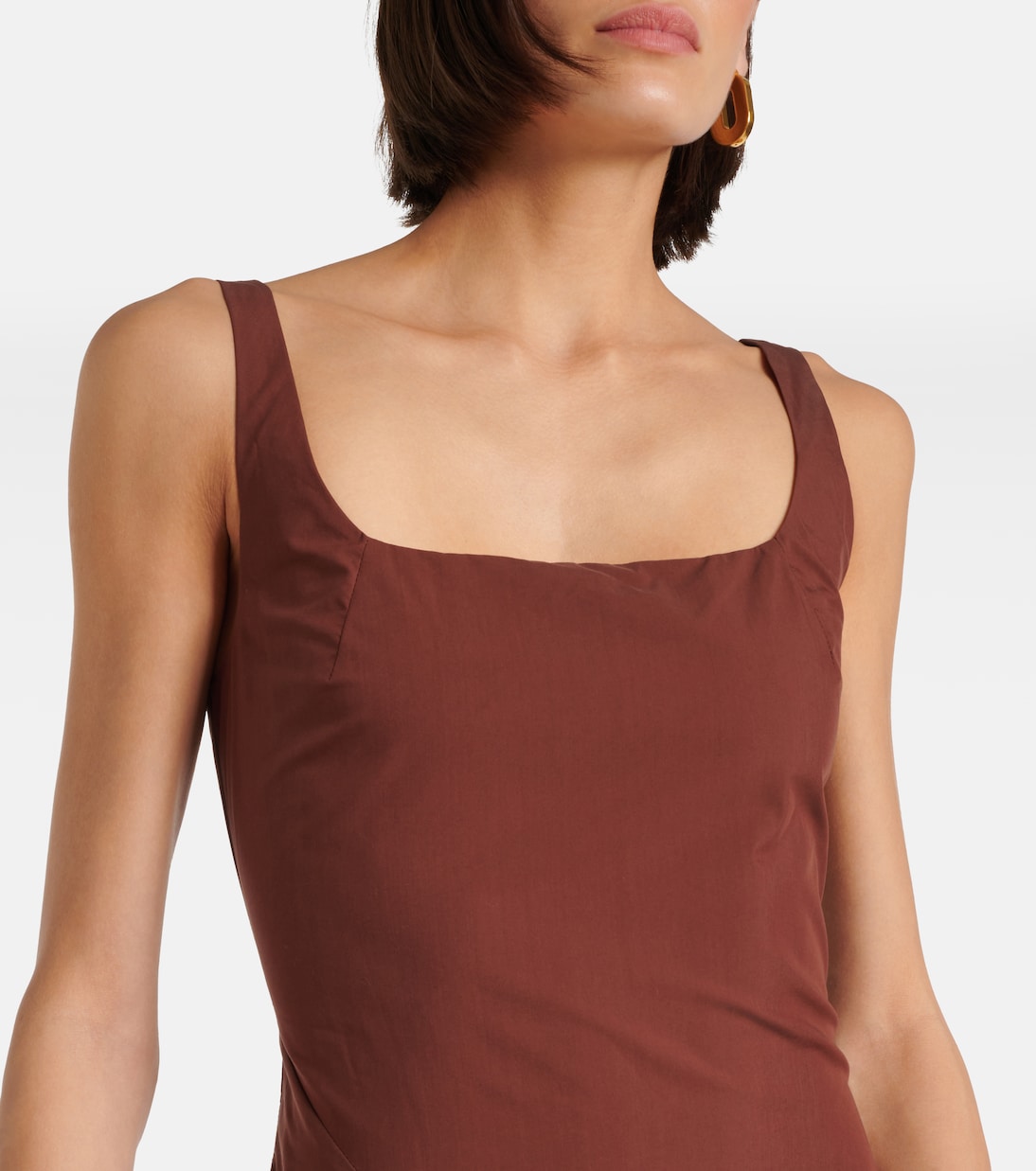 Robe midi Olivia en coton mélangé | Simkhai