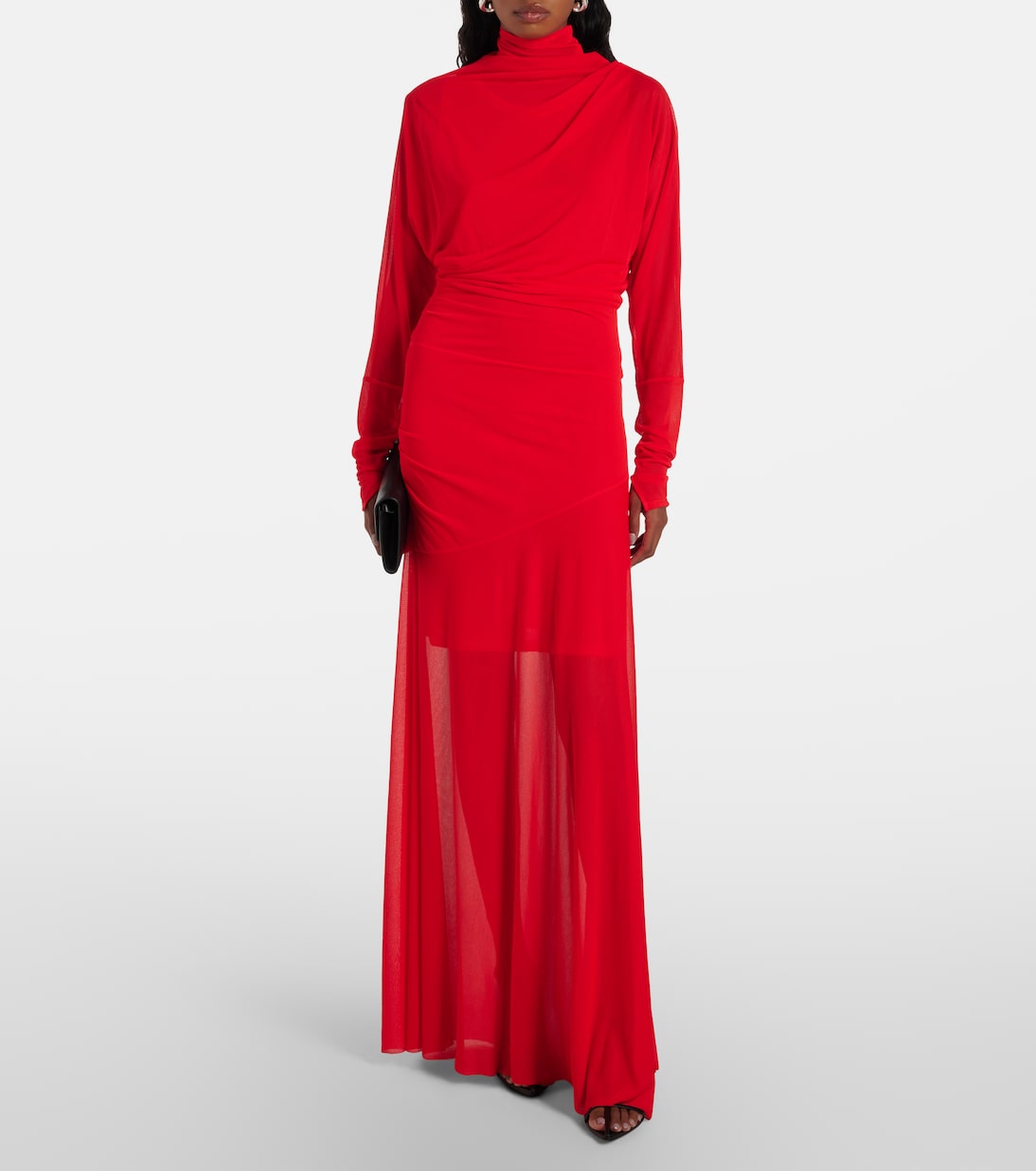 Robe longue Paula en crêpe | Proenza Schouler