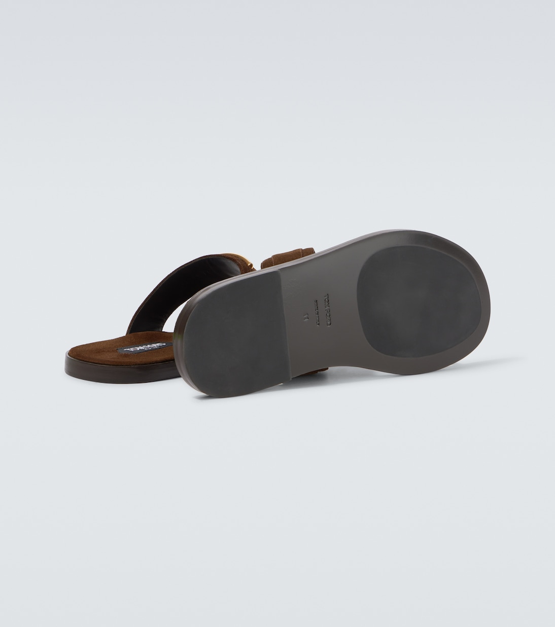 Tongs Brighton TF en daim | Tom Ford